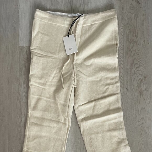 NWT CO-COLLECTION 100% WOOL IVORY TROUSERS (SIZE S) - Picture 2 of 7